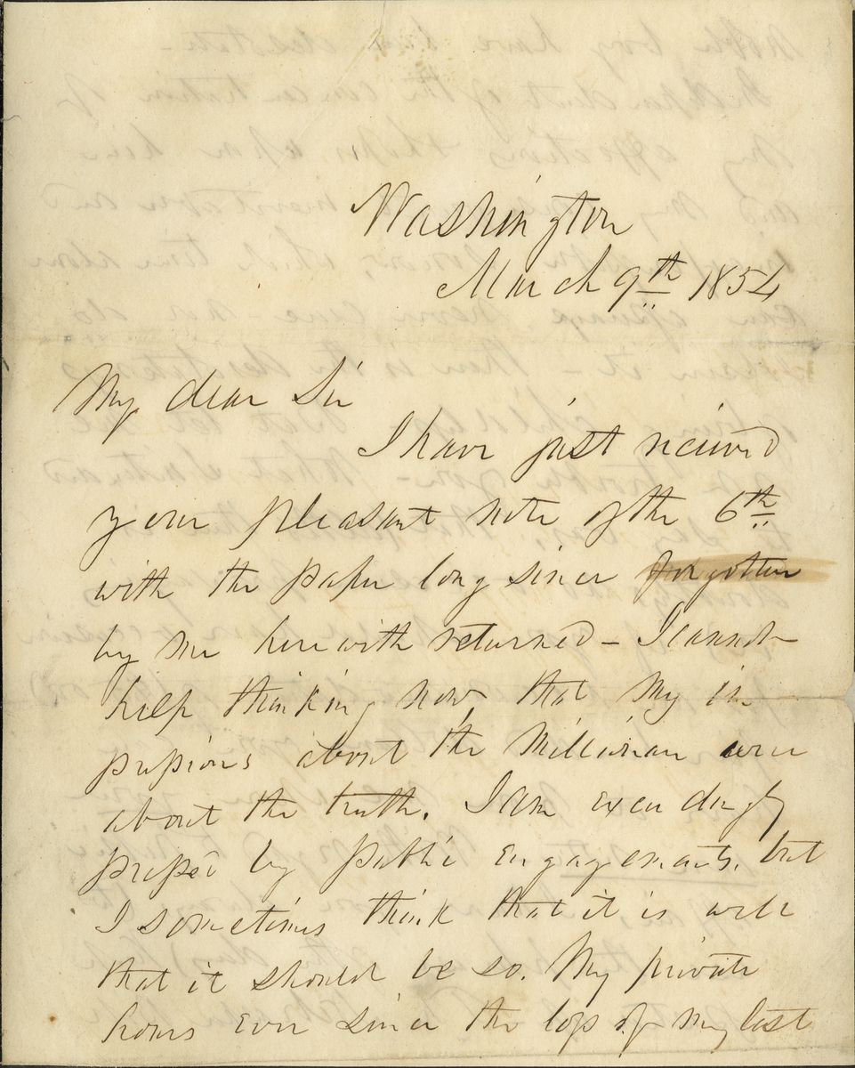 President Franklin Pierce Warmly Endorses the Kansas-Nebraska Act as "Demonstrably Right and Patriotic"
