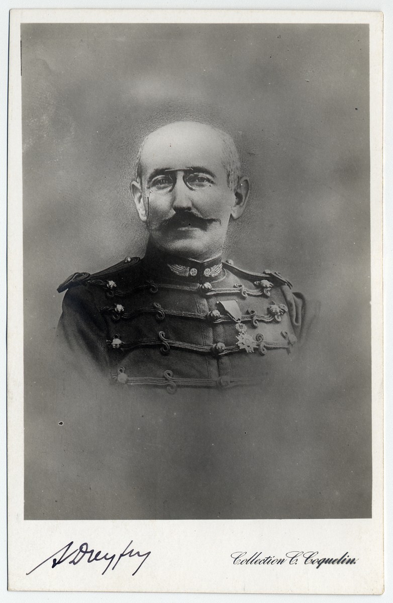 A Rare Signed Photograph of Captain Alfred Dreyfus