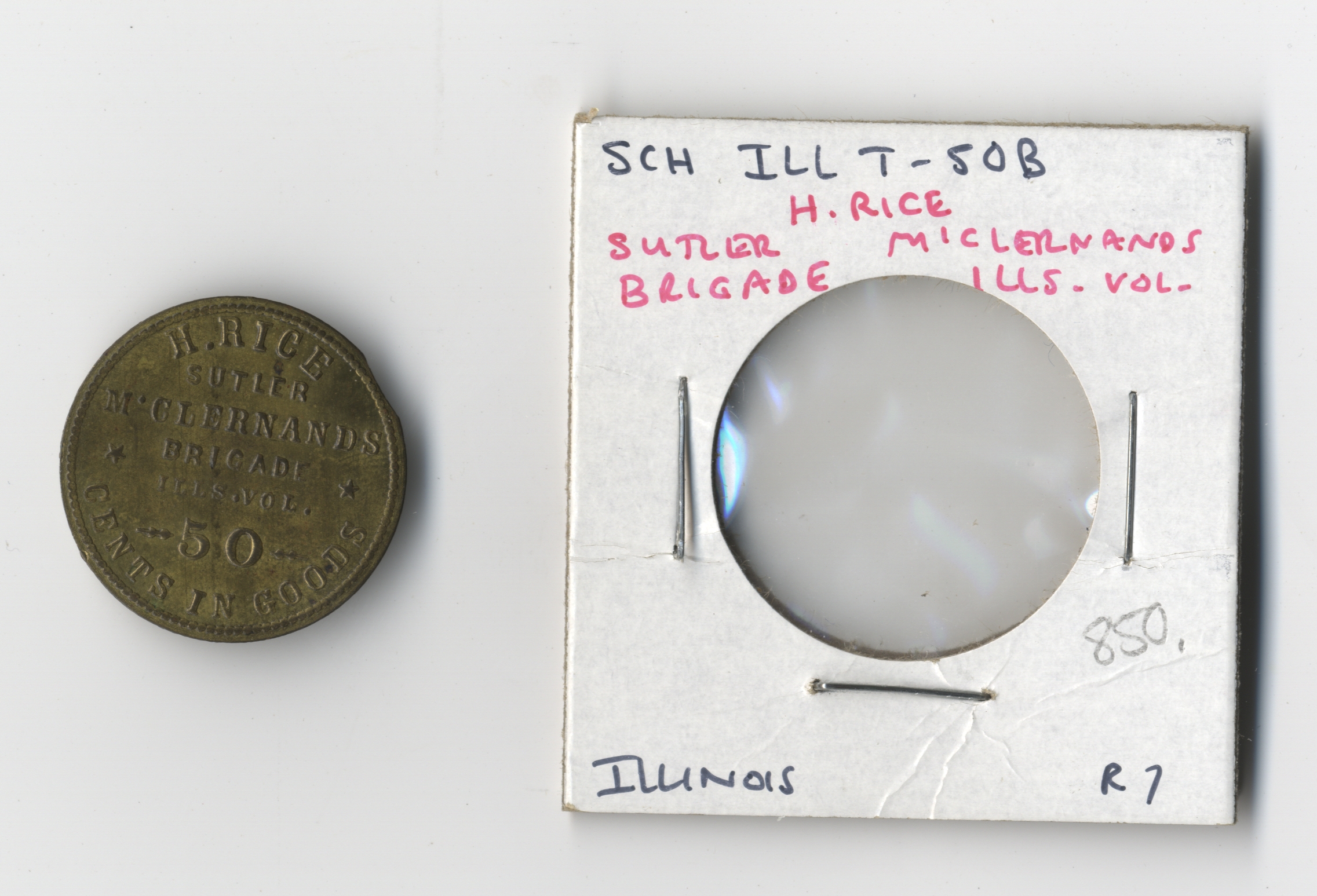 Rare Henry Rice Civil War Sutler Coin