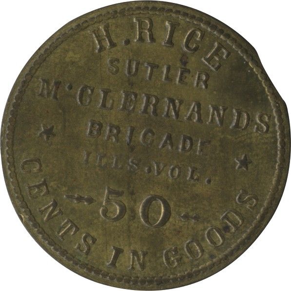 Civil War Sutler Coin of Jewish Sutler, Aquaintance of Abraham Lincoln