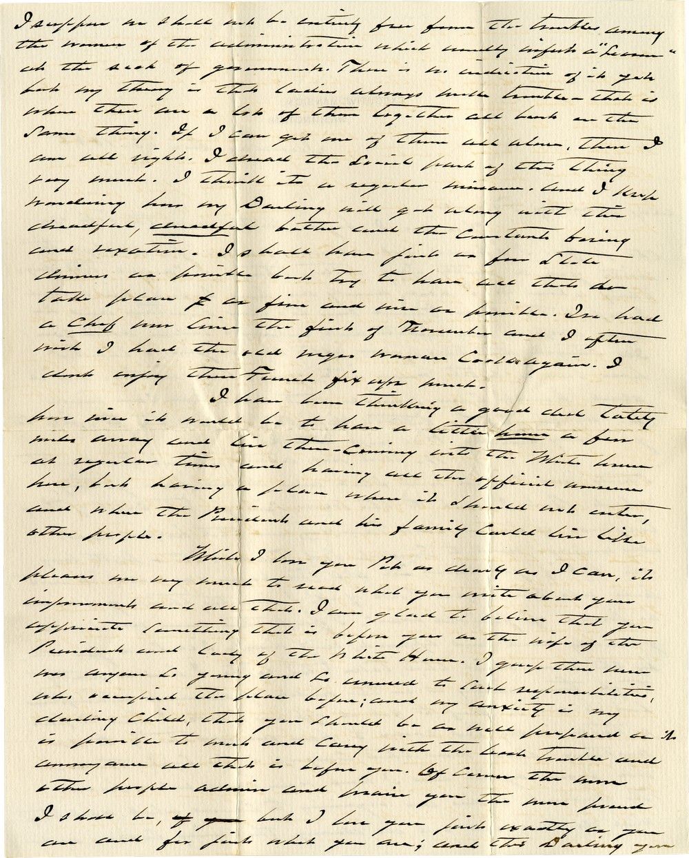 Groves Letters Grover Cleveland Love Letter to Frances Folsom | Shapell Manuscript ...