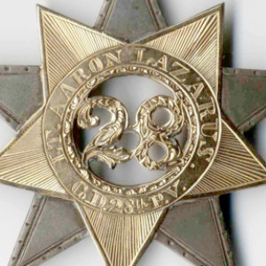 Elaborate Civil War Corps Badges Belonging to Jewish Officer Aaron Lazarus 