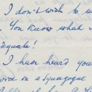 Chaim Weizmann Writes to Orde Wingate's Widow About Wingate's Death and Memorial