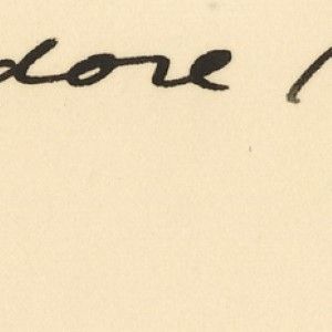 President Theodore Roosevelt Signs a Mint White House Card