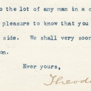 Newly Sworn-in Theodore Roosevelt Reacts with Foreboding: a Heavy and Painful Task Has Fallen Upon Him