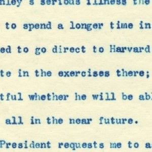 President McKinley’s Secretary Cancels McKinley's Engagements 